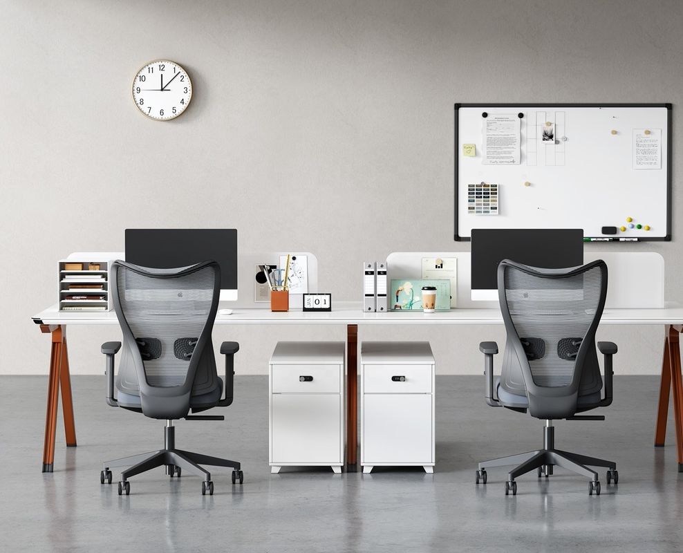 Mobiliário de escritório Luxo Suporte de costas lombar Executivo Ergonômico Escritório giratório de computador Cadeiras de meio de costas