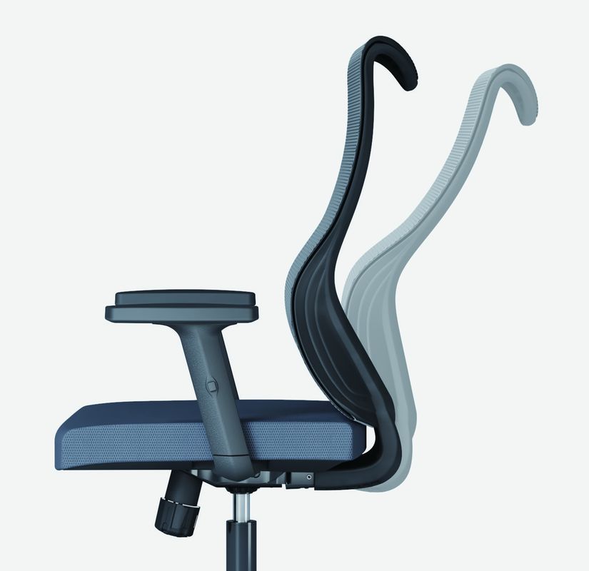 Mobiliário de escritório Luxo Suporte de costas lombar Executivo Ergonômico Escritório giratório de computador Cadeiras de meio de costas