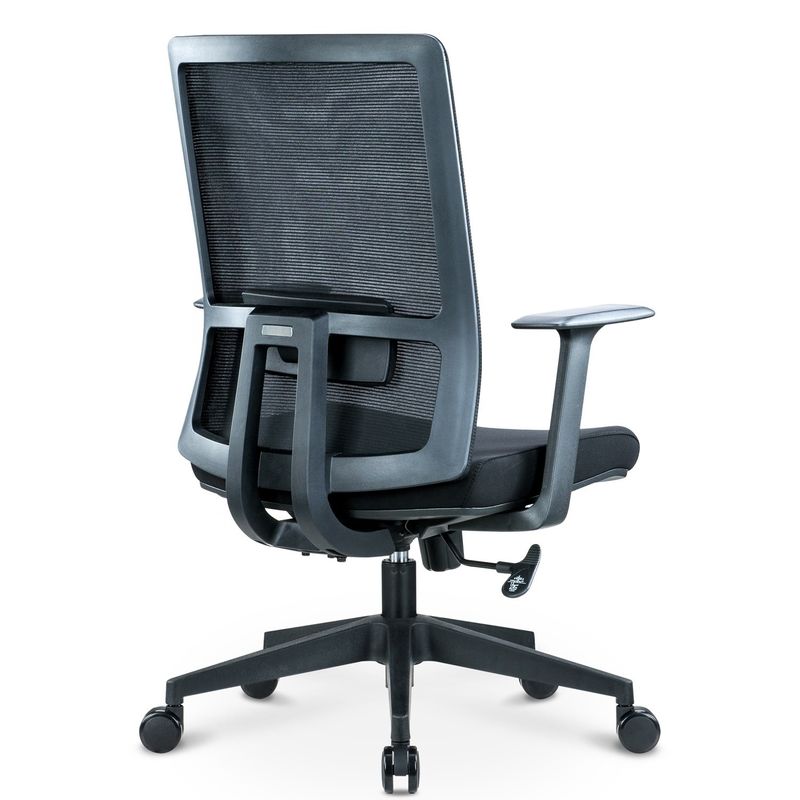 Luxo ajustável Suporte lumbar Ergonomic Executivo Computador giratório Mesa de computador Mid-back Cadeiras de escritório Móveis
