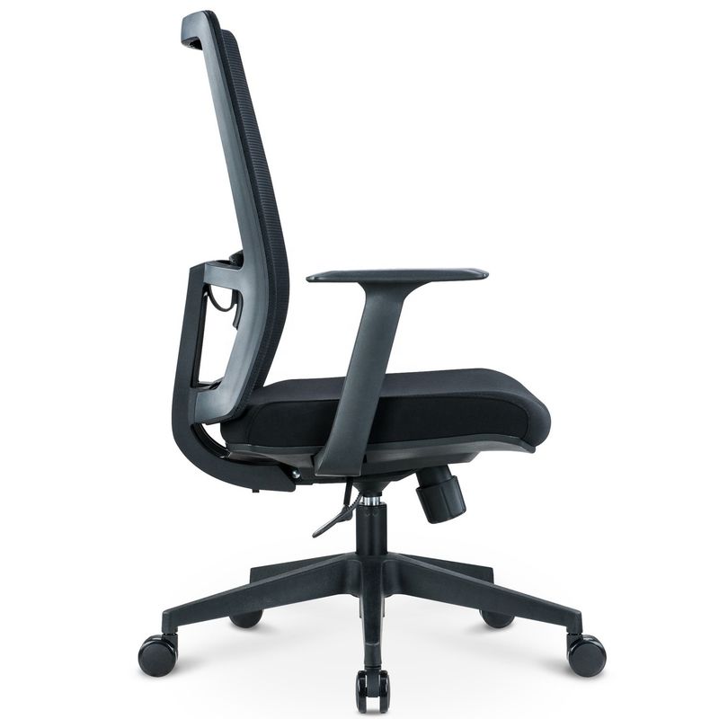 Luxo ajustável Suporte lumbar Ergonomic Executivo Computador giratório Mesa de computador Mid-back Cadeiras de escritório Móveis