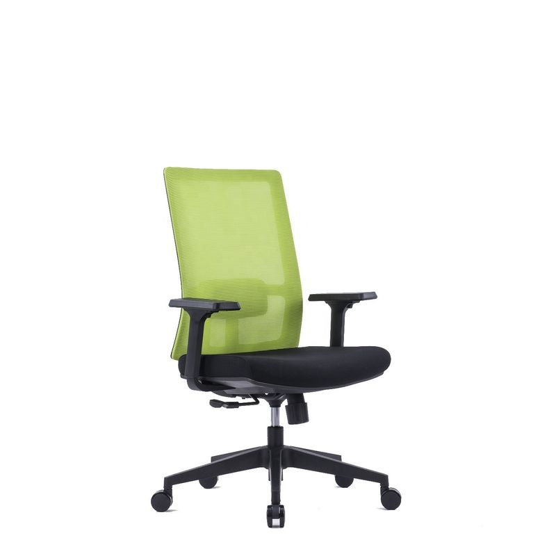 Cadeiras de escritório com dorso médio Móveis de luxo com suporte lumbar e certificado BIFMA