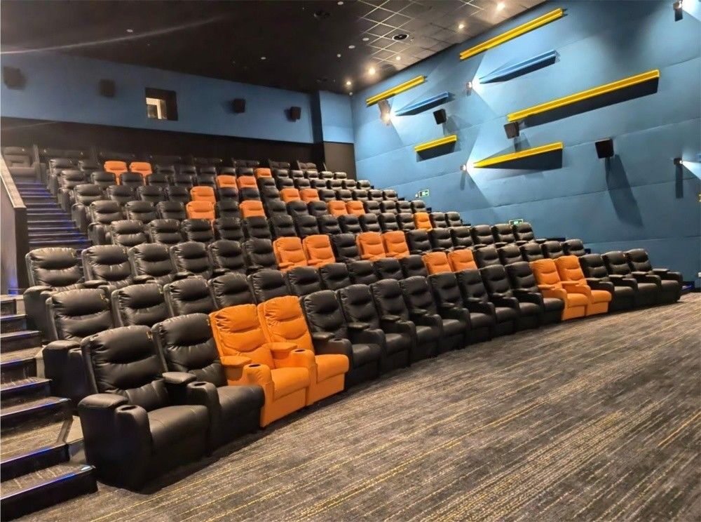 Cadeiras de cinema de design moderno para sala de aula Teatro de correio