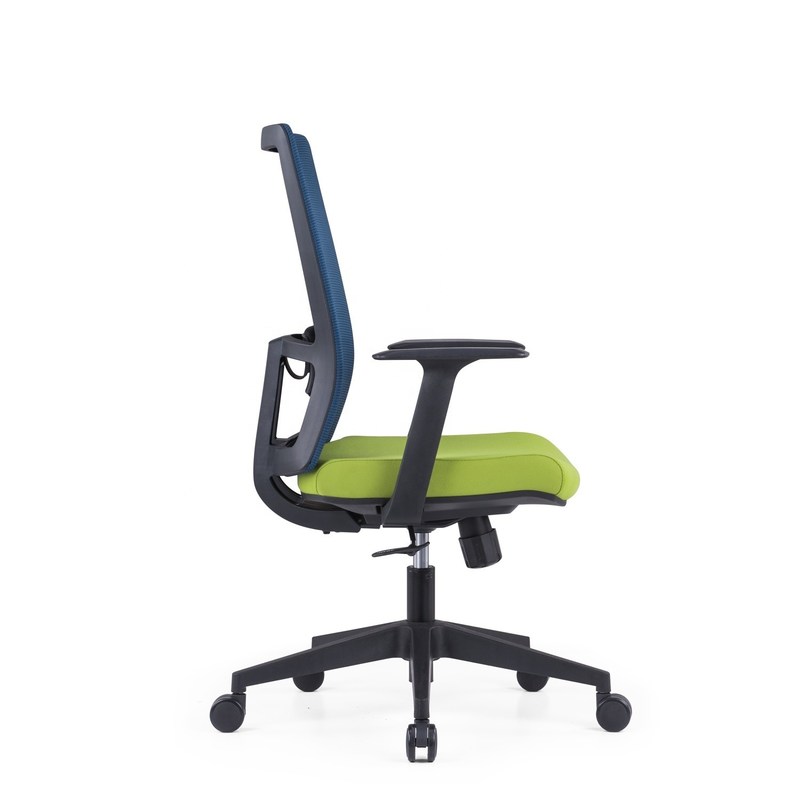 Cadeira de escritório giratória com apoio de cabeça e suporte ergonômico