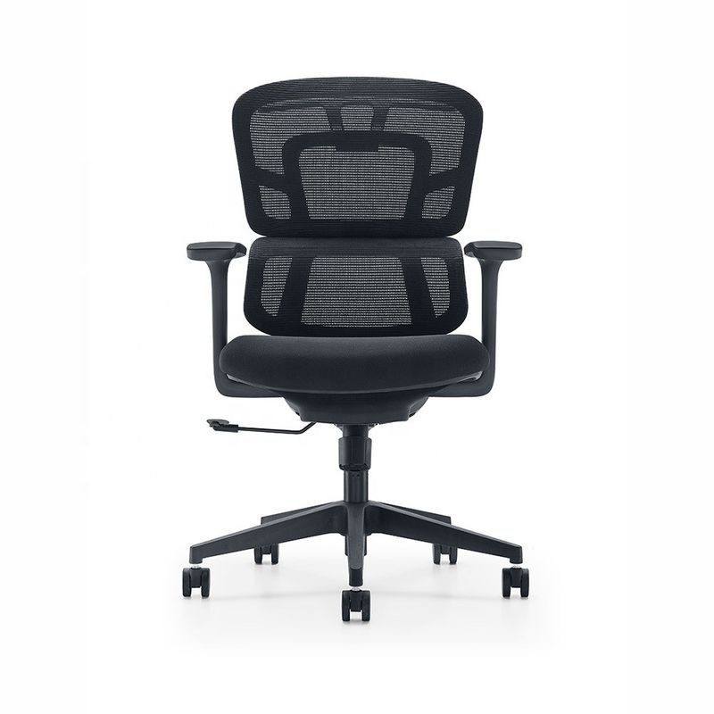Cadeira de escritório ergonômica de dorso duplo ajustável de dorso médio para mobiliário de escritório moderno