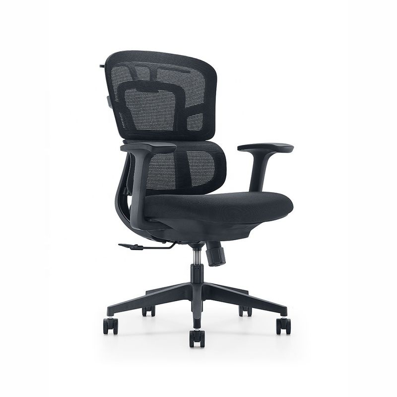 Cadeira de escritório ergonômica de dorso duplo ajustável de dorso médio para mobiliário de escritório moderno