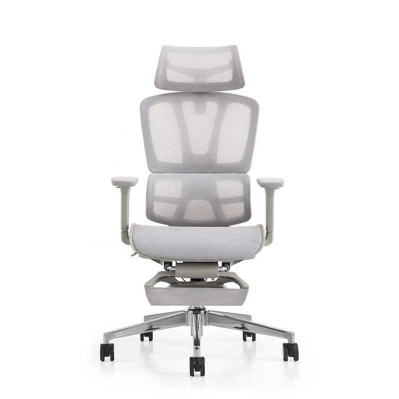 Cadeira giratória Y-SEATER Cadeira de escritório de malha completa com estrutura de alumínio e design ergonômico