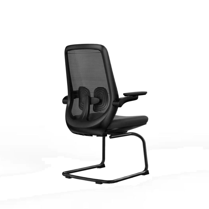Cadeira de conferência de escritório de rede de aço inoxidável de tipo metálico para conforto e estilo