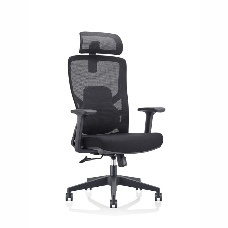 Cadeira de escritório ergonômica de tecido de malha para estação de trabalho e gerente 645*630*1145-1300mm
