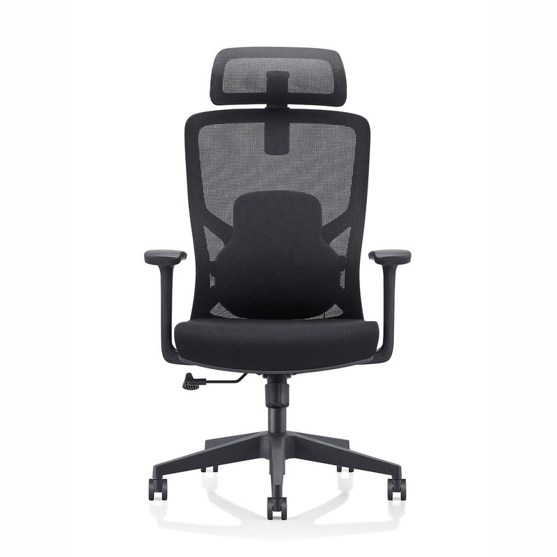 Cadeira de escritório ergonômica de tecido de malha para estação de trabalho e gerente 645*630*1145-1300mm