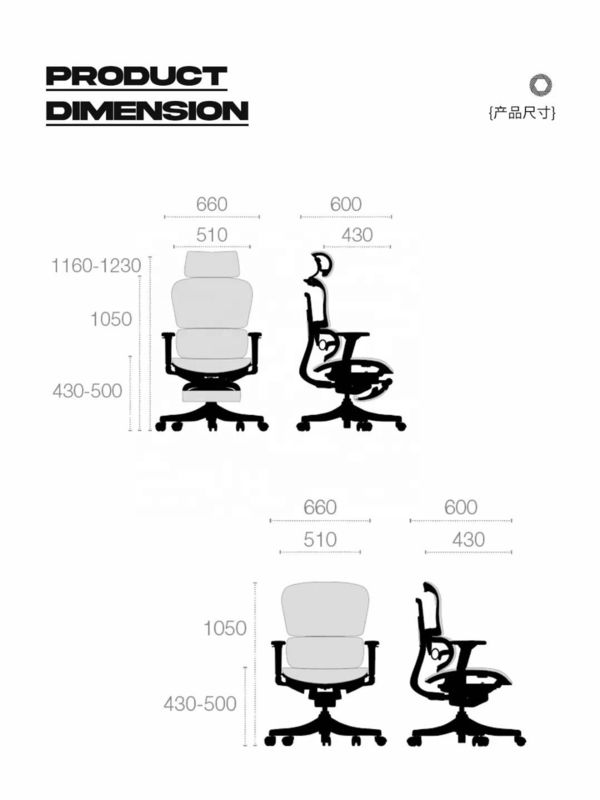 Cadeira executiva Full Mesh Cadeira de escritório para estilo de design moderno Escritório executivo de computador