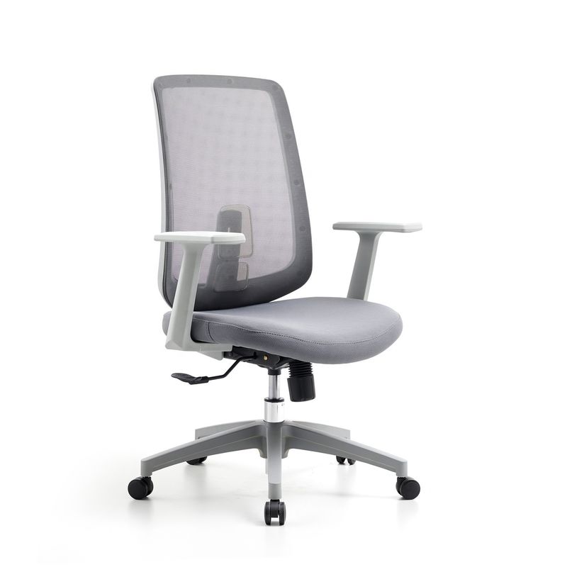 M-062B Cadeira giratória de malha cinza traseira ergonômica executiva cadeira de escritório traseira alta