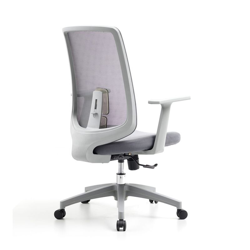 M-062B Cadeira giratória de malha cinza traseira ergonômica executiva cadeira de escritório traseira alta