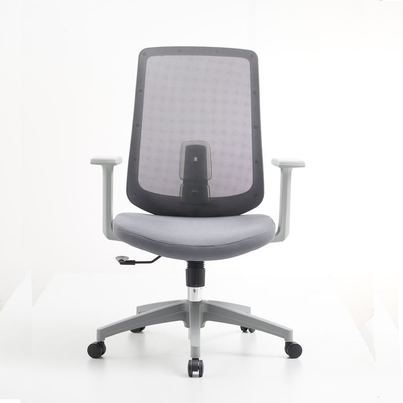 M-062B Cadeira giratória de malha cinza traseira ergonômica executiva cadeira de escritório traseira alta