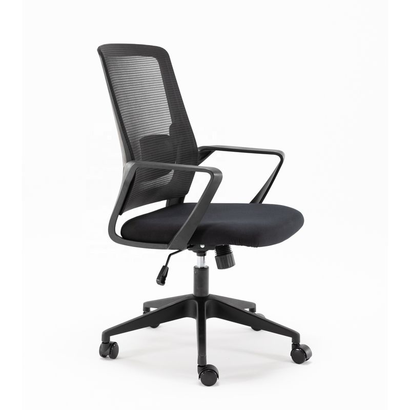 Cadeiras de escritório com design ergonômico e material de malha de aço inoxidável tipo metal