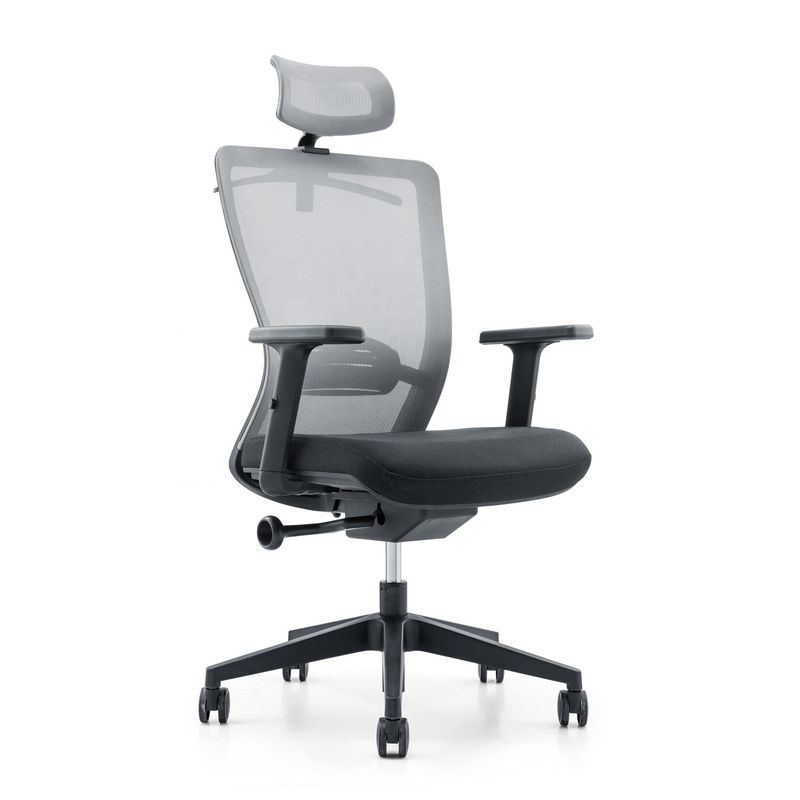 Assento de braço ajustável, giratório moderno, traseiro alto, cadeira de escritório de malha ergonômica 650*690*1150-1250mm