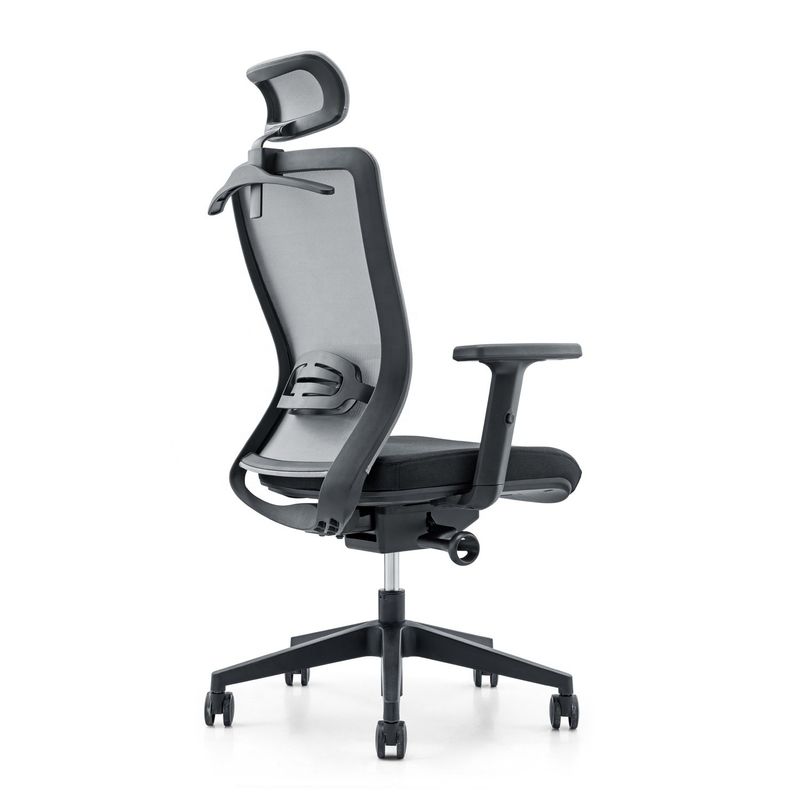 Assento de braço ajustável, giratório moderno, traseiro alto, cadeira de escritório de malha ergonômica 650*690*1150-1250mm