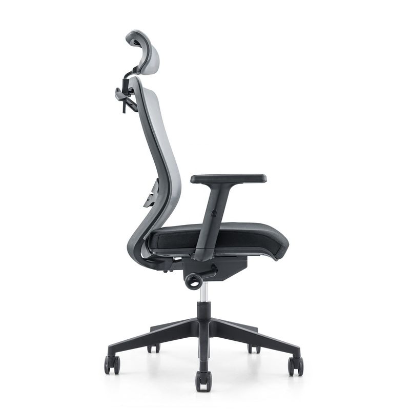 Assento de braço ajustável, giratório moderno, traseiro alto, cadeira de escritório de malha ergonômica 650*690*1150-1250mm