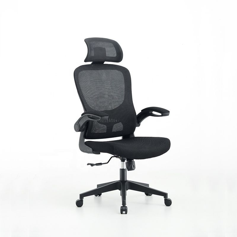 Cadeira de escritório de malha ergonómica de aço inoxidável para escritório, hotel, mobiliário doméstico e escolar