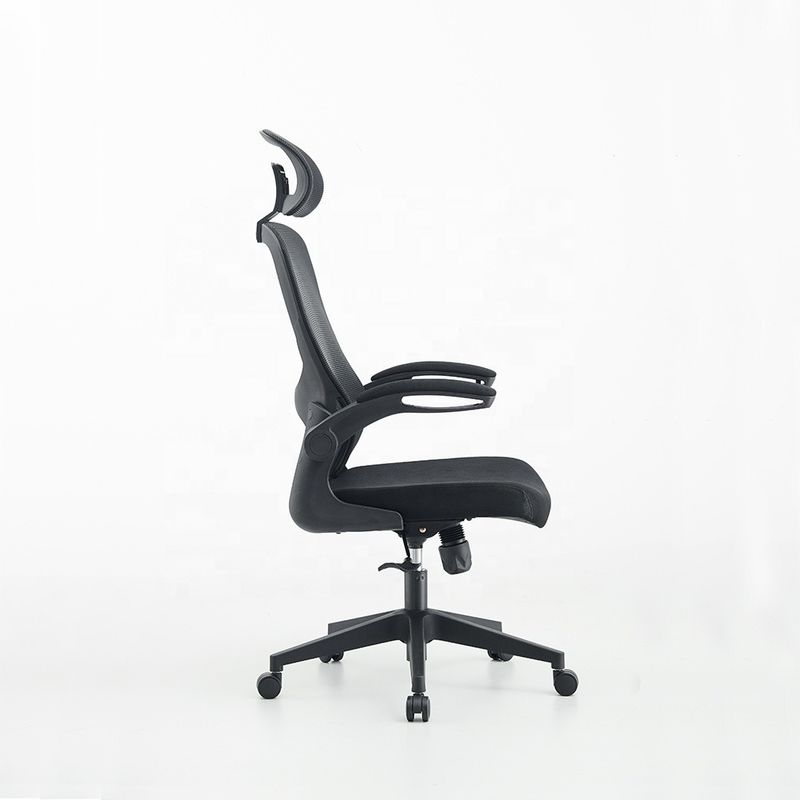 Cadeira de escritório de malha ergonómica de aço inoxidável para escritório, hotel, mobiliário doméstico e escolar