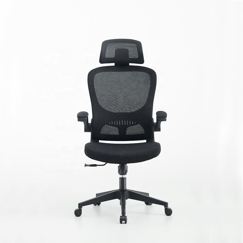 Cadeira de escritório de malha ergonómica de aço inoxidável para escritório, hotel, mobiliário doméstico e escolar