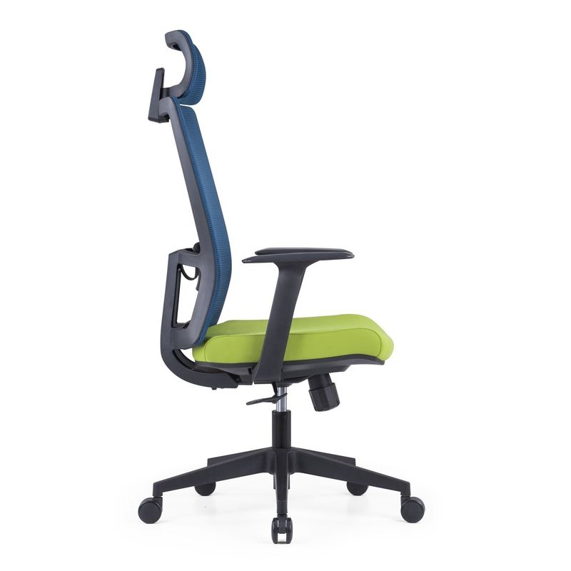 Foshan trabalho giratório plástico pessoal giratório computador rede executiva cadeira de escritório ergonômica 580 * 640 * 1150-1250mm