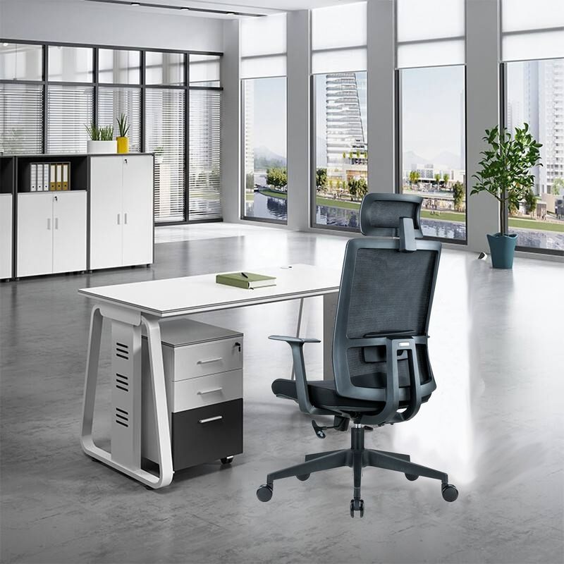 Cadeira de escritório de escritório de computador executivo de luxo Design ergonômico ajustável para chefes seniores
