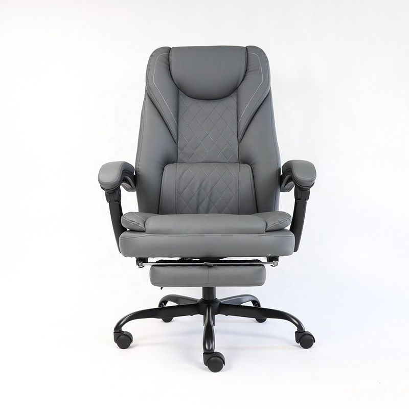 Conforto e estilo Cadeira de escritório de couro sintético de luxo Ideal para longas horas no escritório