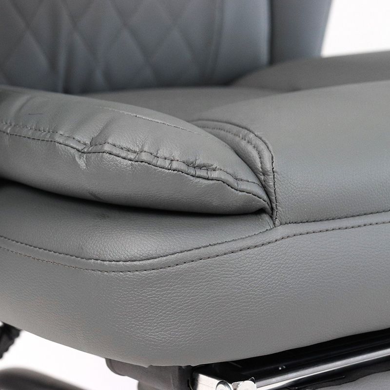 Conforto e estilo Cadeira de escritório de couro sintético de luxo Ideal para longas horas no escritório