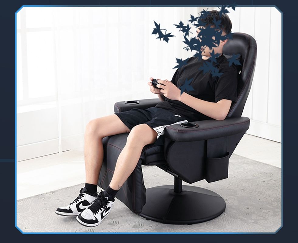 Ferro Metal Design Japonês Garoto preguiçoso Gamer Sofá Recliner Rocker com cadeira giratória Gaming