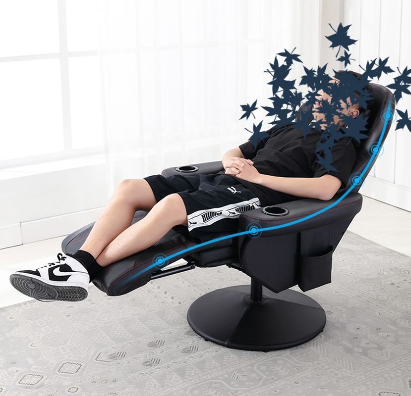 Ferro Metal Design Japonês Garoto preguiçoso Gamer Sofá Recliner Rocker com cadeira giratória Gaming