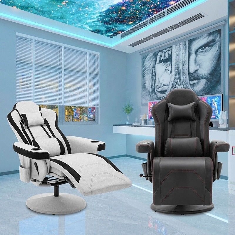 Ferro Metal Design Japonês Garoto preguiçoso Gamer Sofá Recliner Rocker com cadeira giratória Gaming