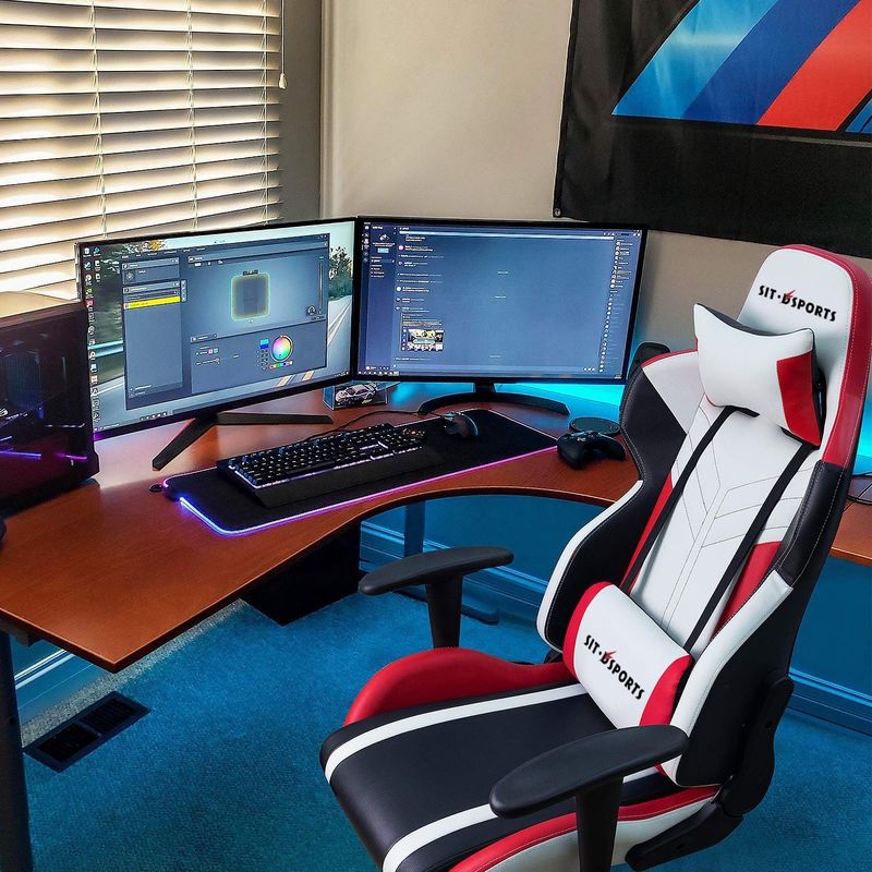 Confortável PU Couro Massagem personalizada Y-SEATER Cadeira de jogos de escritório para jogador de computador