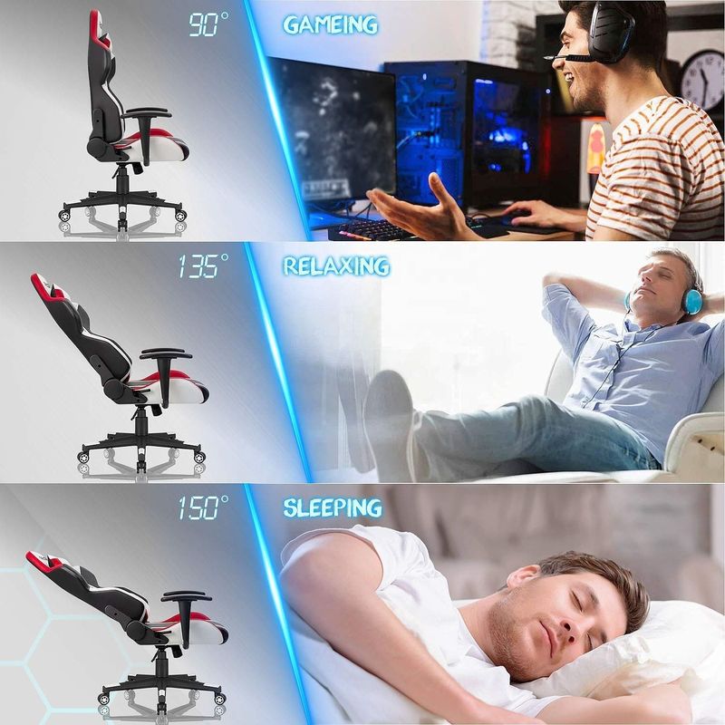 Confortável PU Couro Massagem personalizada Y-SEATER Cadeira de jogos de escritório para jogador de computador