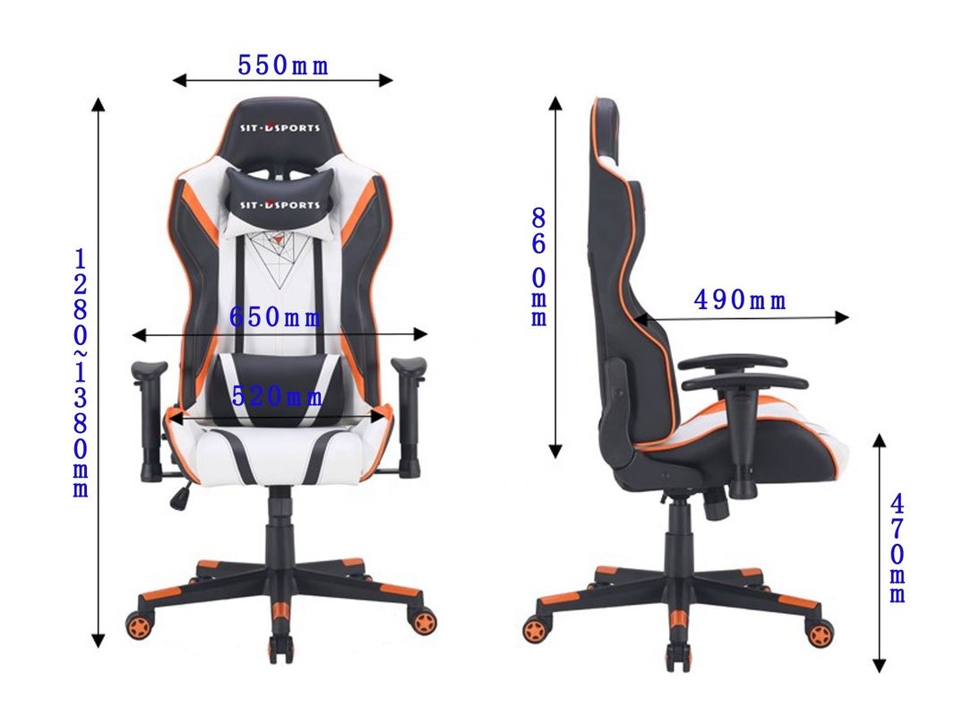 Y-SEATER 009 Profesional PU Leather Office Computer Chair Design moderno para jogos