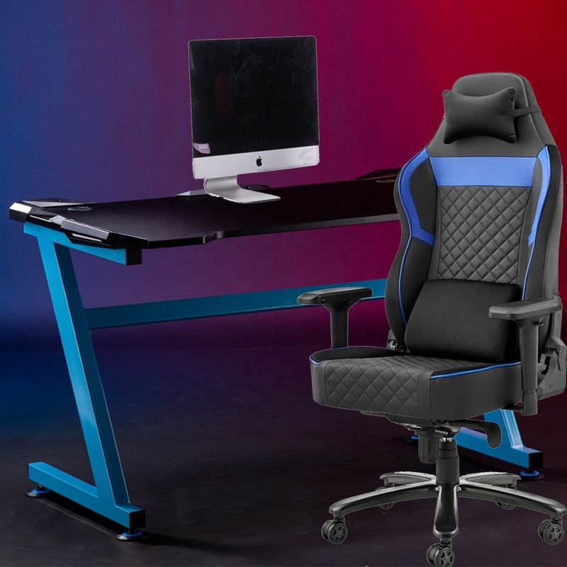 Cadeira de esportes eletrônicos de luxo de couro PU para jogos confortáveis e elegantes