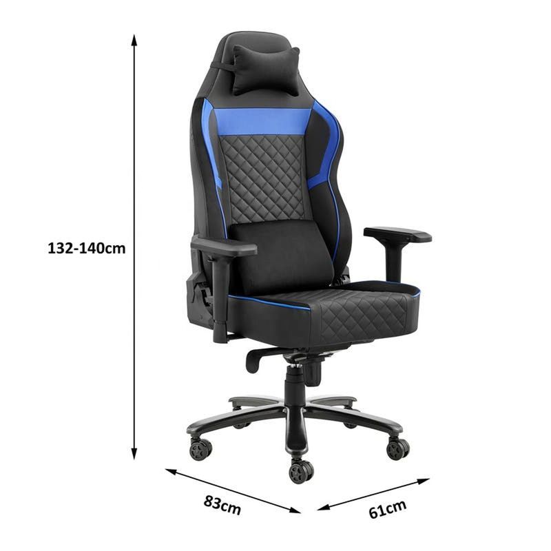 Cadeira de esportes eletrônicos de luxo de couro PU para jogos confortáveis e elegantes