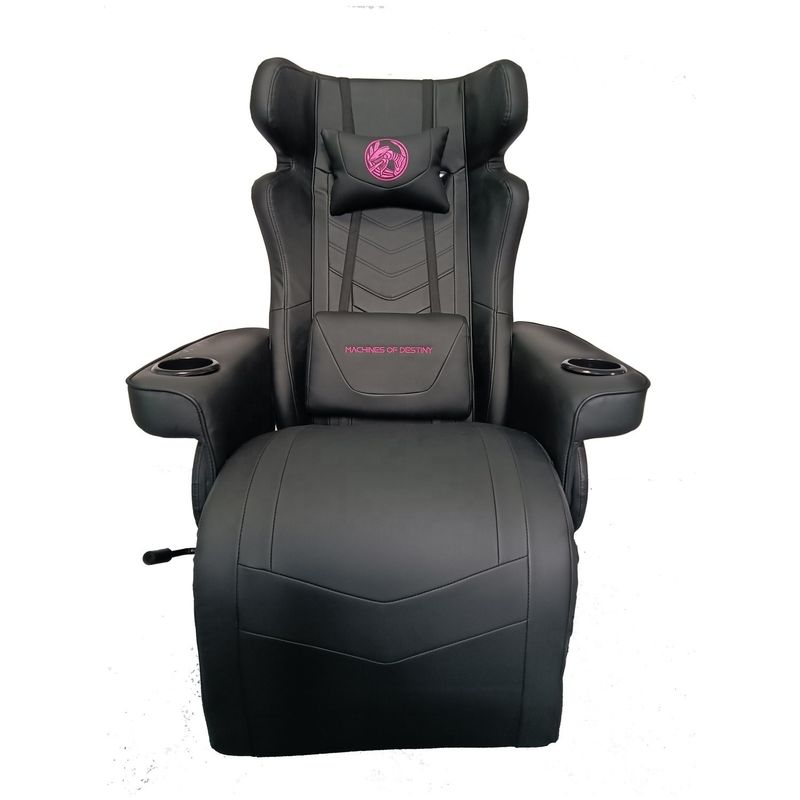 Sala de jogos é um must-have. Cadeira de jogos de luxo com porta-copos e alto-falantes Bluetooth.