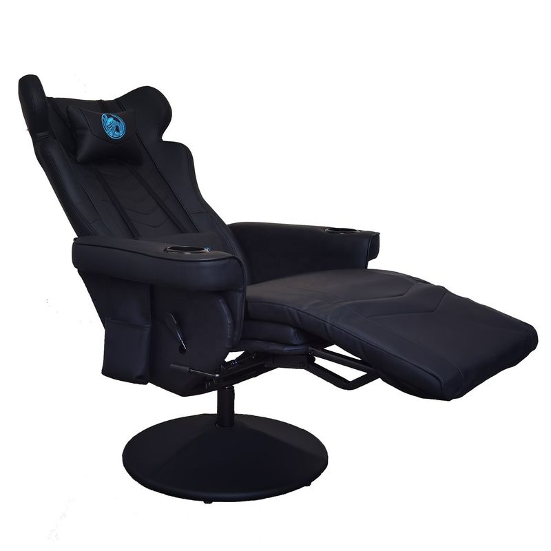 Sala de jogos é um must-have. Cadeira de jogos de luxo com porta-copos e alto-falantes Bluetooth.