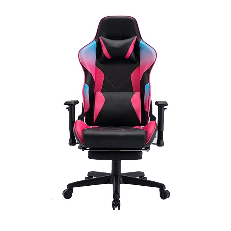 Luz fluindo e cor Luxury PU Leather Racing Gaming Chair para jogador de computador