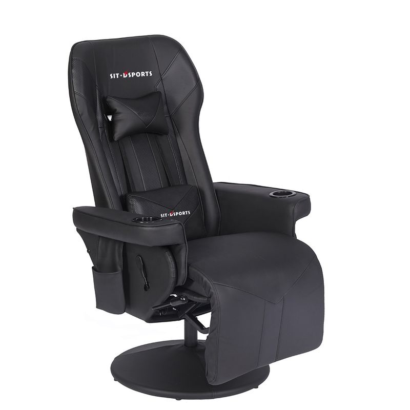 ODM OEM Executive Chair Racing Style Leather Gaming Chair com suporte de taça e apoio de pé