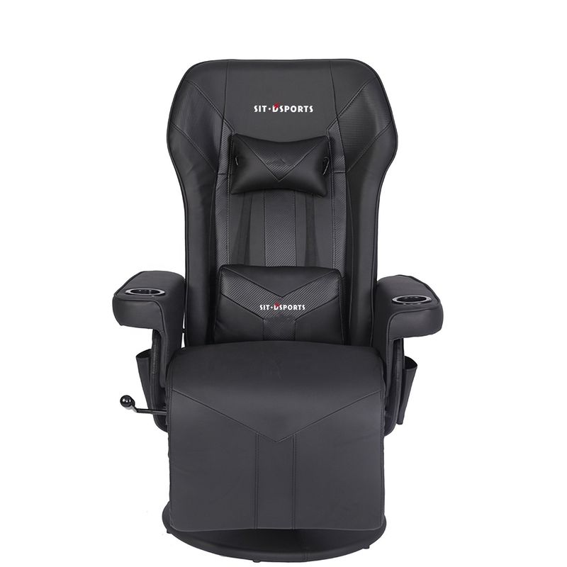 ODM OEM Executive Chair Racing Style Leather Gaming Chair com suporte de taça e apoio de pé