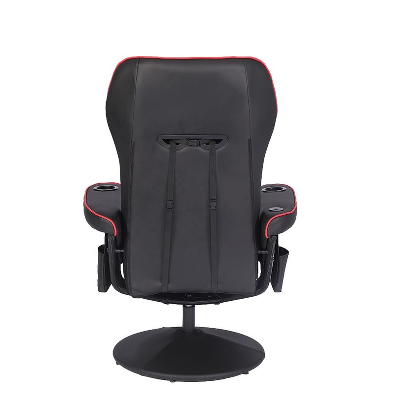 ODM OEM Executive Chair Racing Style Leather Gaming Chair com suporte de taça e apoio de pé