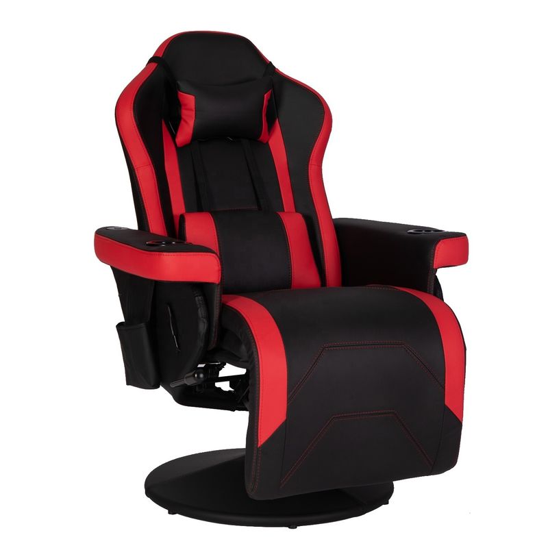 ODM Luxury Gaming Chair With Cup Holder Red Racing Style Leather Ergonomic Seat Sofá de escritório giratório