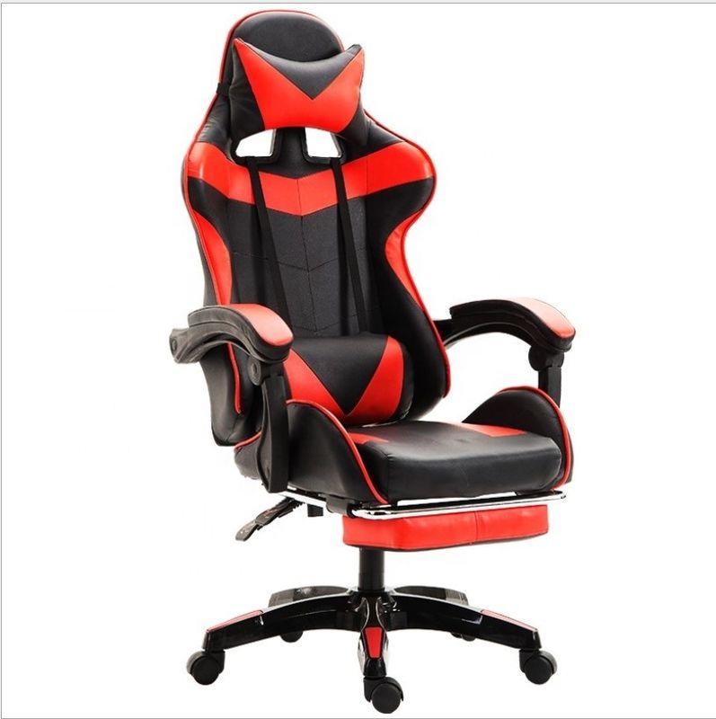 Modern Design PVC Leather Gaming Chair Backrest Ajustável 90-180 para Suporte Final
