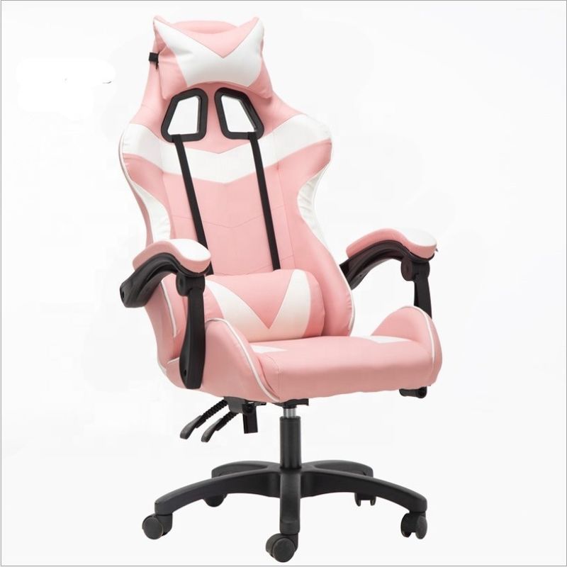 Modern Design PVC Leather Gaming Chair Backrest Ajustável 90-180 para Suporte Final